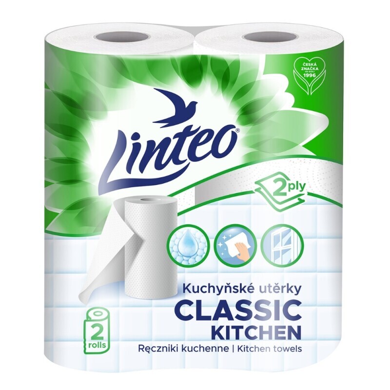 Linteo Kuch.utěrky Classic 2ks 2-vrstvý (24/bal)