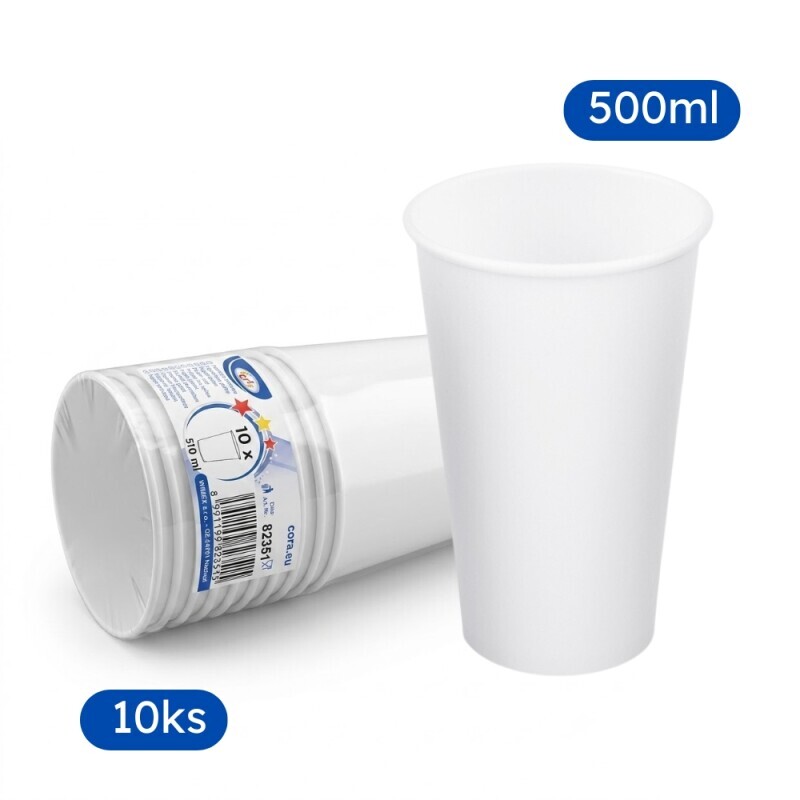 Kelímek papír. 510Ml 10ks (24/krt)