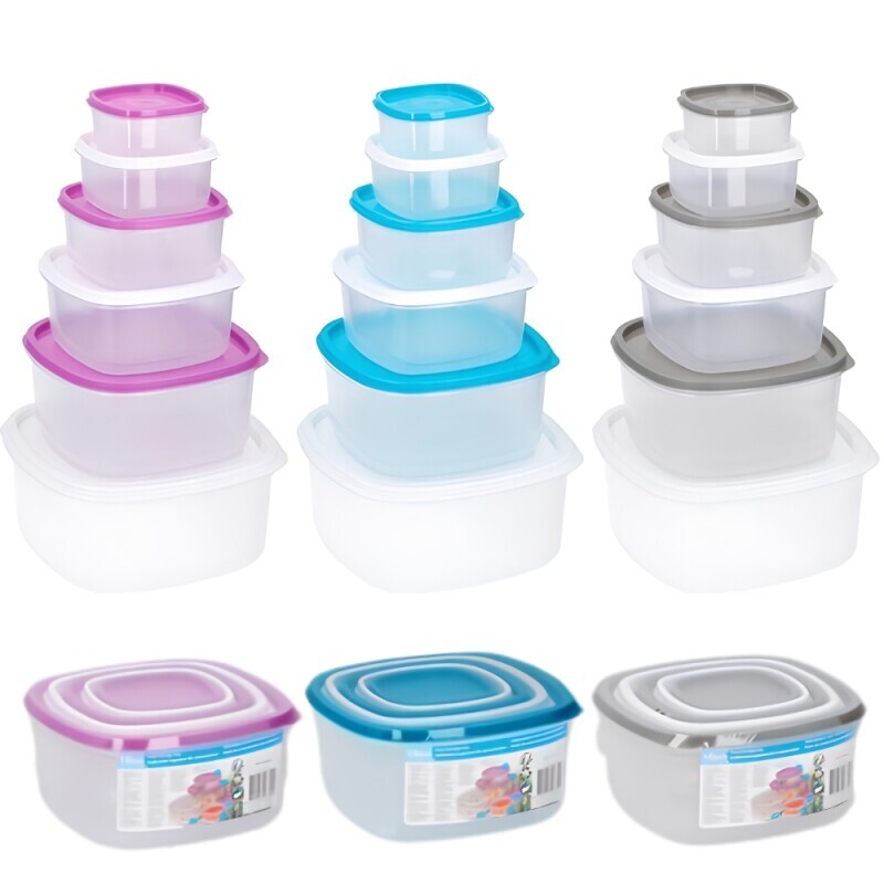 Sada Dóz plast 1.8/1/0.6/0.35/0.2L 3ass (12/krt)