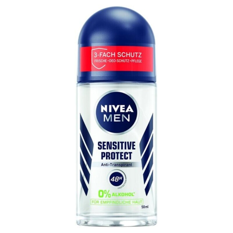 Nivea 50ml Roll-on N M Sensitive Protect Anti-Transpirant (6/krt)