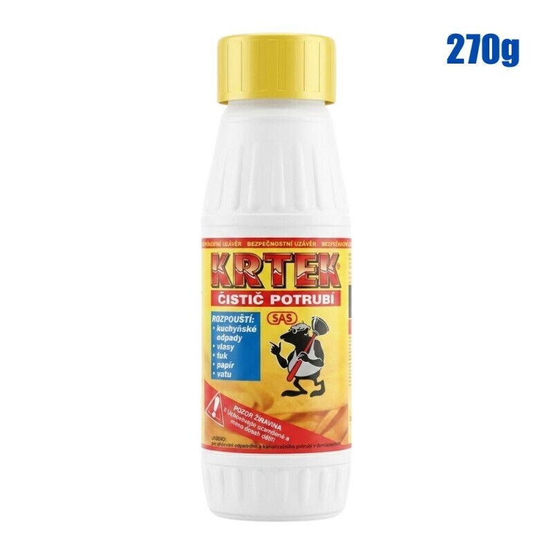 Krtek čistič potrubí 270g (20/bal)