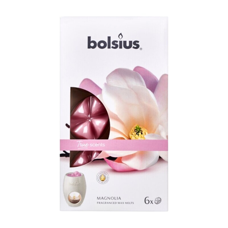 Bolsius Svíčka Waxmelts 6ks Magnolia (8/krt)