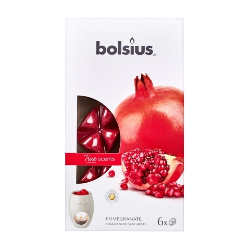 Bolsius Svíčka Waxmelts 6ks Pomegranate (8/krt)