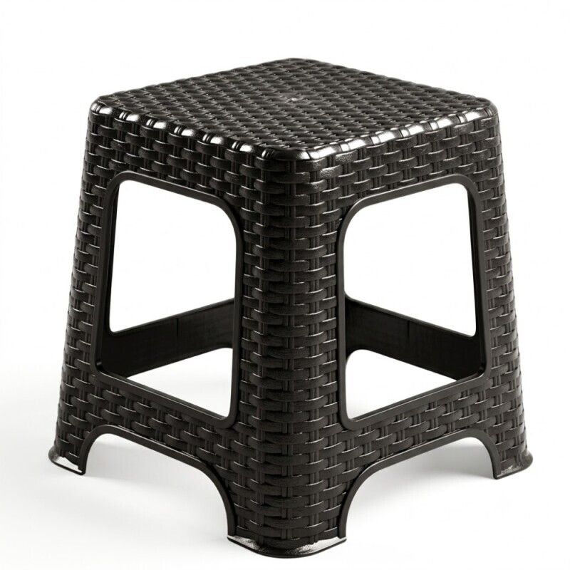 P.Forte Stolička plast Rattan Black