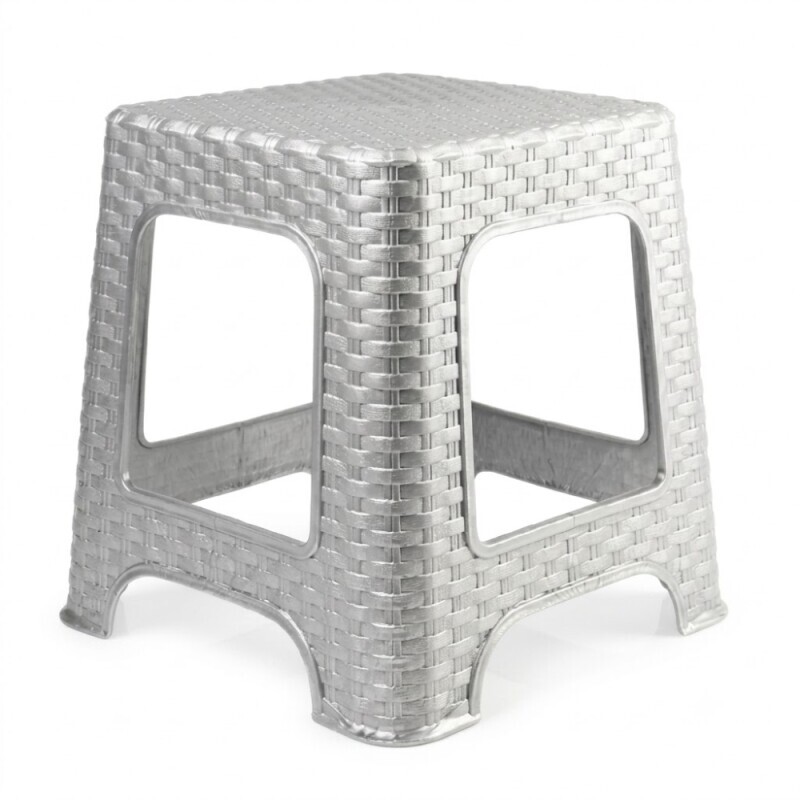 P.Forte Stolička plast Rattan Silver