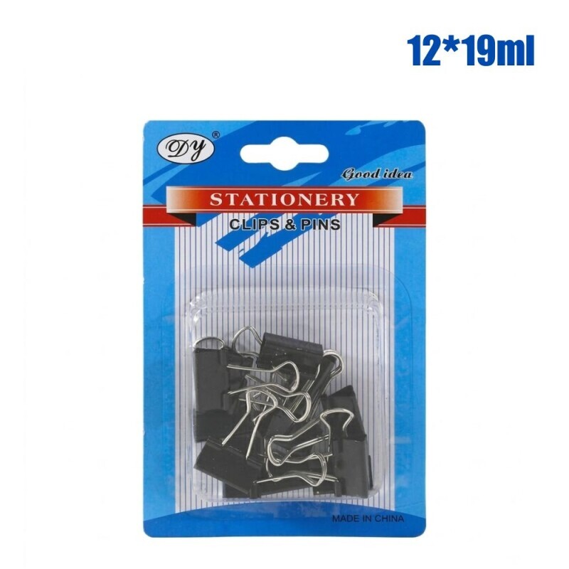 Klip kancelářský Black 12*19mm (12/bal 480/krt)