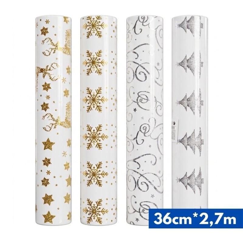 Vánoční dekorační role 36cm*2,7m (96/krt) 