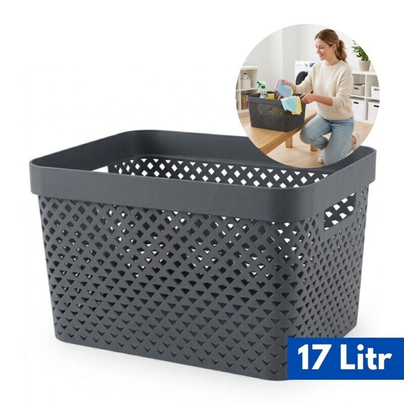 Curver Košík uložný 17l tm. šedá (5/krt)