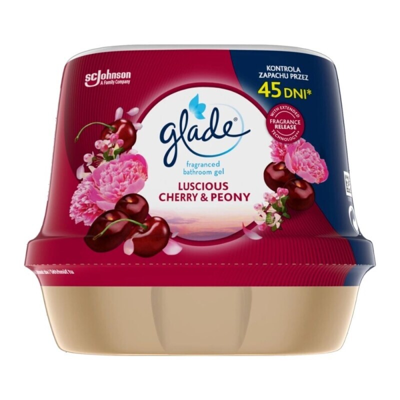 Glade by Brise 180g vonný gel do koupelny Luscious Cherry & Peony(8/krt) 