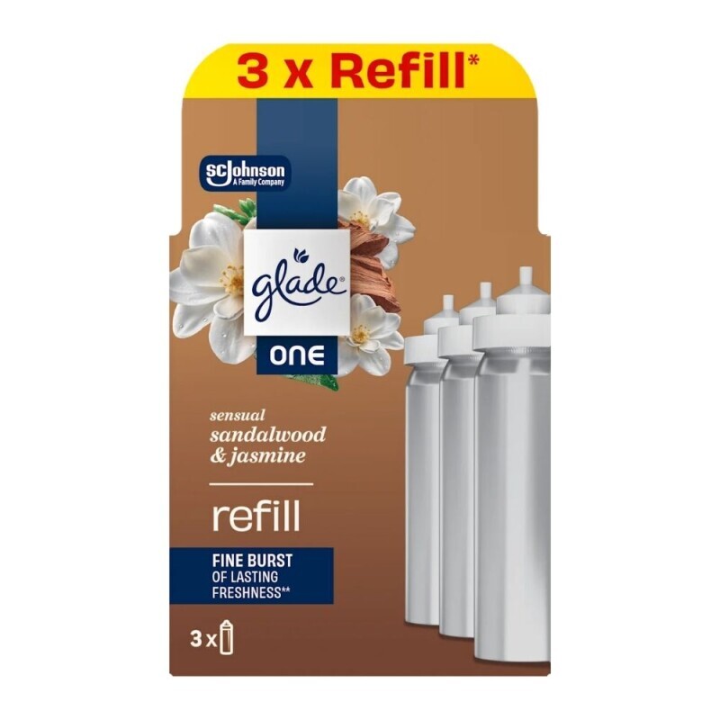 Glade ONE 10ml x3 náplň Sensual sandalwood & jasmine(8/krt)
