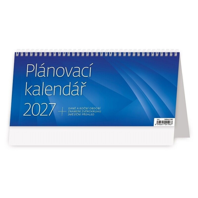 Helma Kalendář Plánovací kalendář MODRÝ