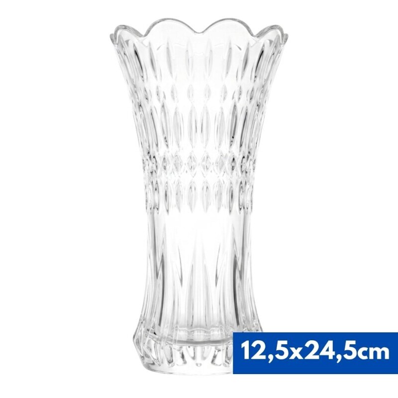 Váza skleněná 12.5*24.5cm (15/krt)