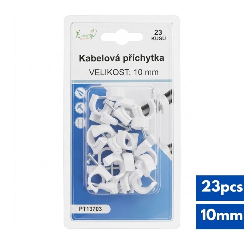 Kabelová příchytka 10mm/23ks (24/bal 288/krt)
