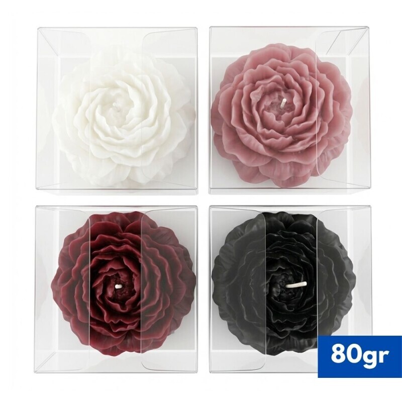 Svíčka 80g kytka 6ass (12/bal 144/krt)