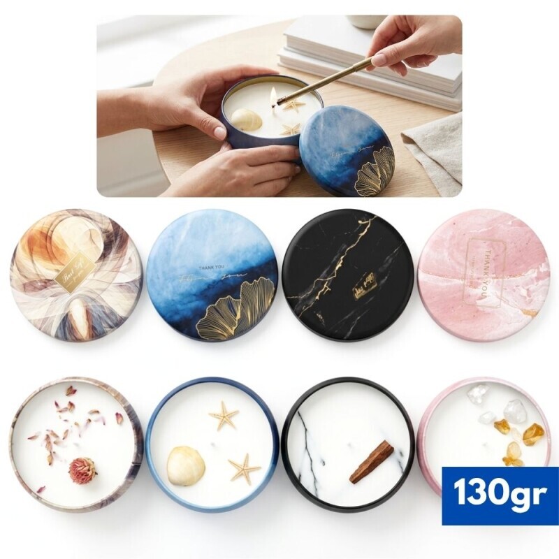 Svíčka v dóze 130g 4ass (144/krt)