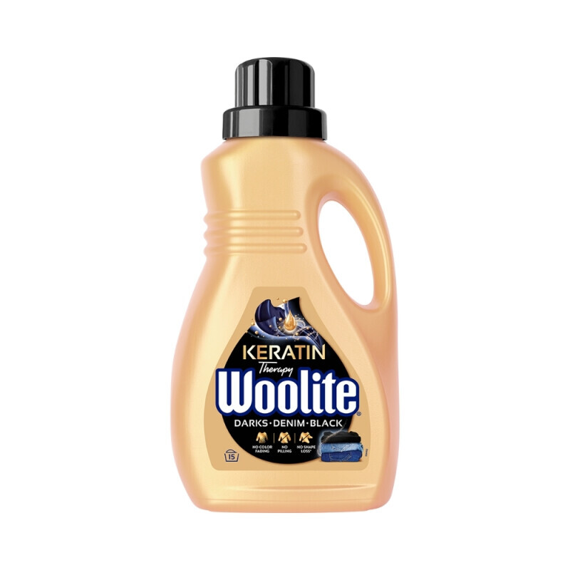 Woolite 900ml s keratinem na černé a tmavé prádlo (12/krt)