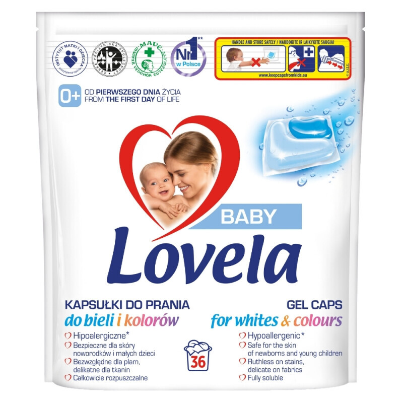 Lovela Baby gelové kapsle na praní 36ks(6/krt)