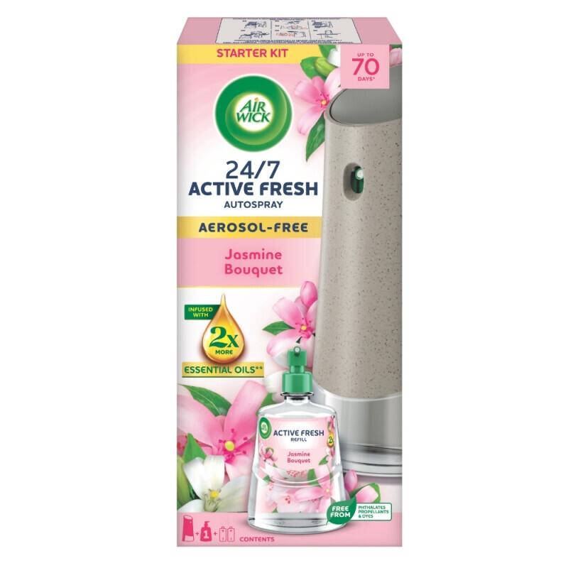 Airwick 228ml Freshmatic komplet Jasmínové květy (4/krt)