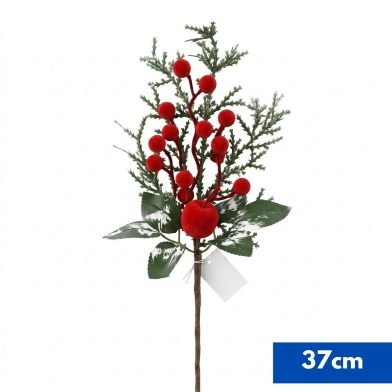 Vánoční větvička 37cm (150/krt 600/krt)
