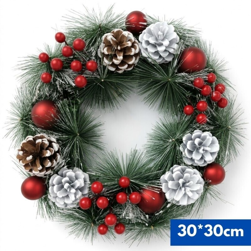 Vánoční věnec 30cm (36/krt)