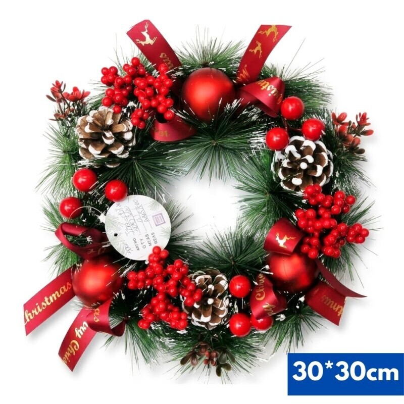 Vánoční věnec 30cm (36/krt)