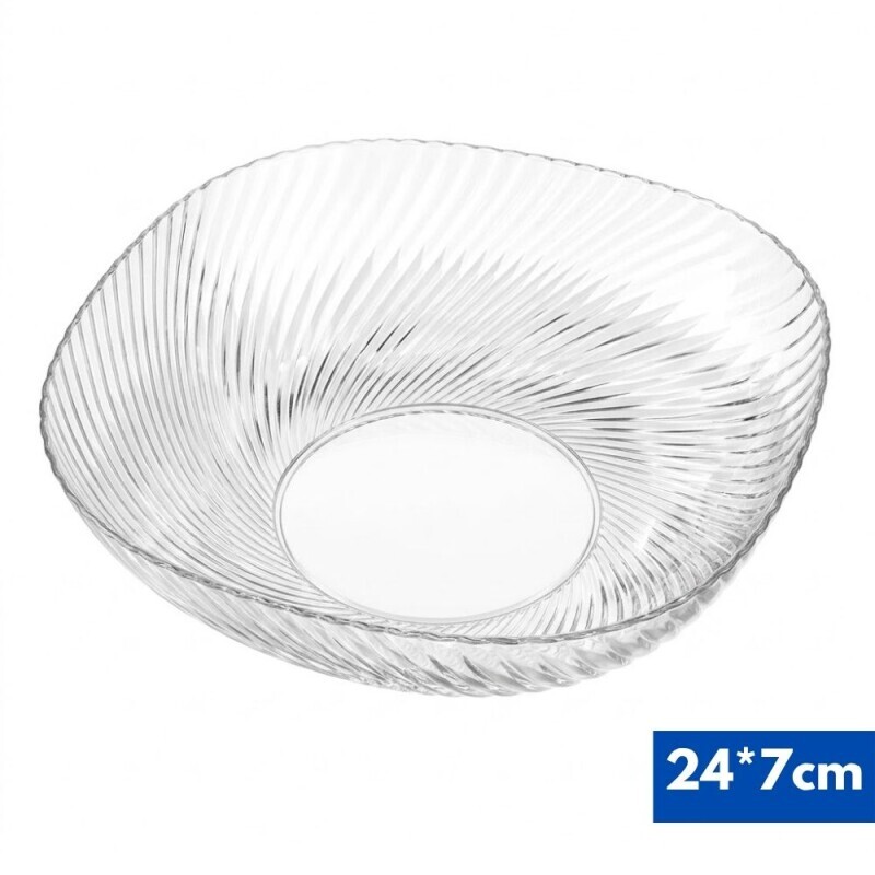 Miska skleněná 24*7cm (2/bal 24/krt)