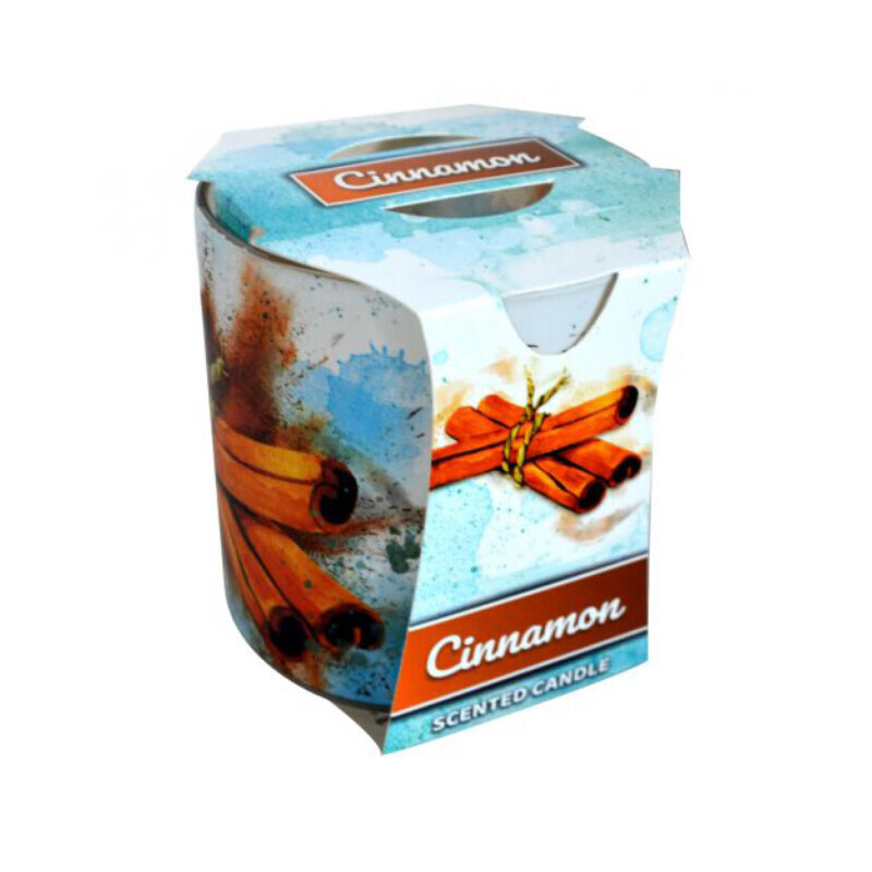 Admit Svíčka ve skle 90g Cinnamon (6/krt)