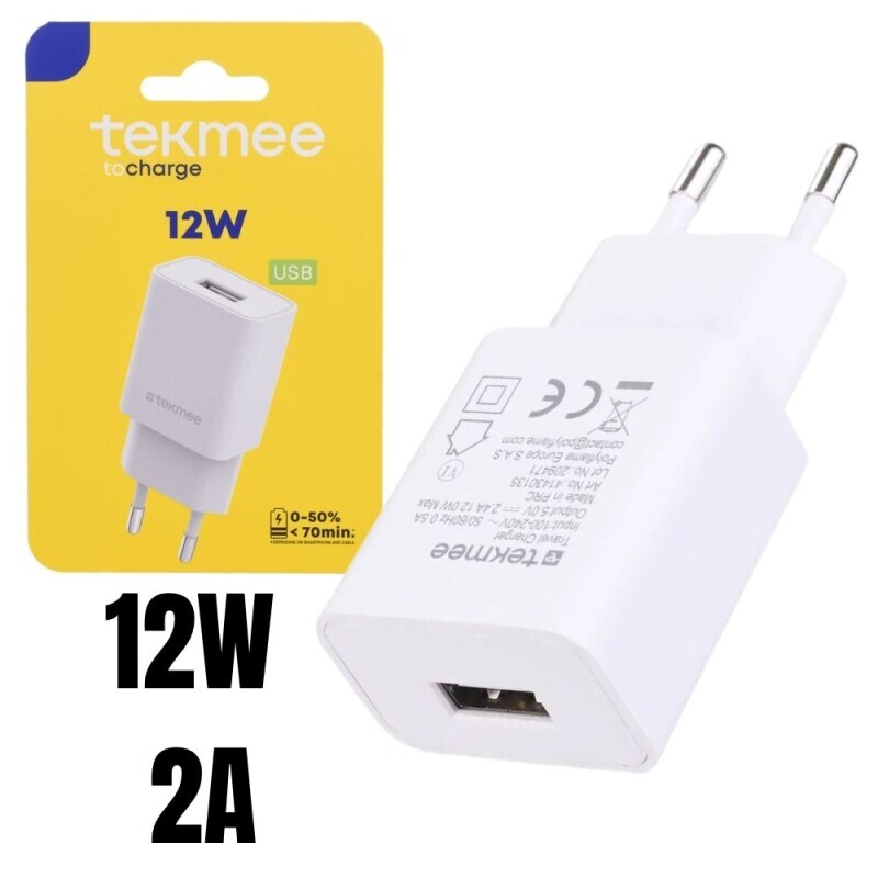 Tekmee Nabiječka 12W USB (12/krt)