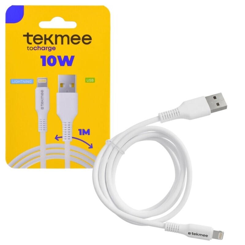 Tekmee Nabijecí kabel 1m USB/Lightning  (10/krt)