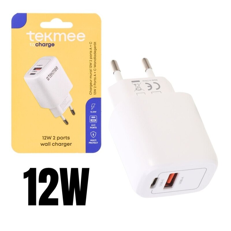 Tekmee Nabiječka 12w USB/Type C (10/krt)