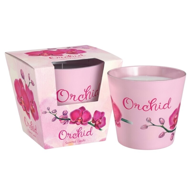 Santo 115g svíčka ve skle Orchid (6/krt)