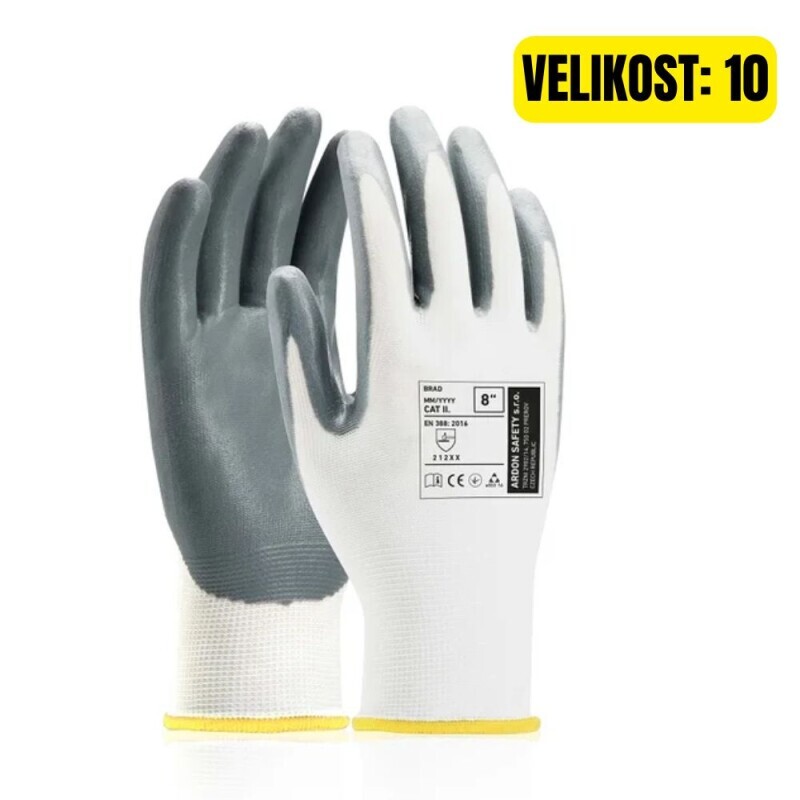 Ardon Máčené Rukavice Brad 10/Xl (12/krt)
