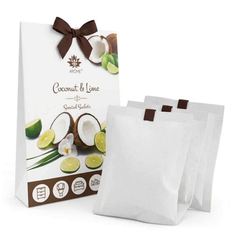 Arome Sáčky vonné 3ks Coconut&Lime (12/bal 72/krt)