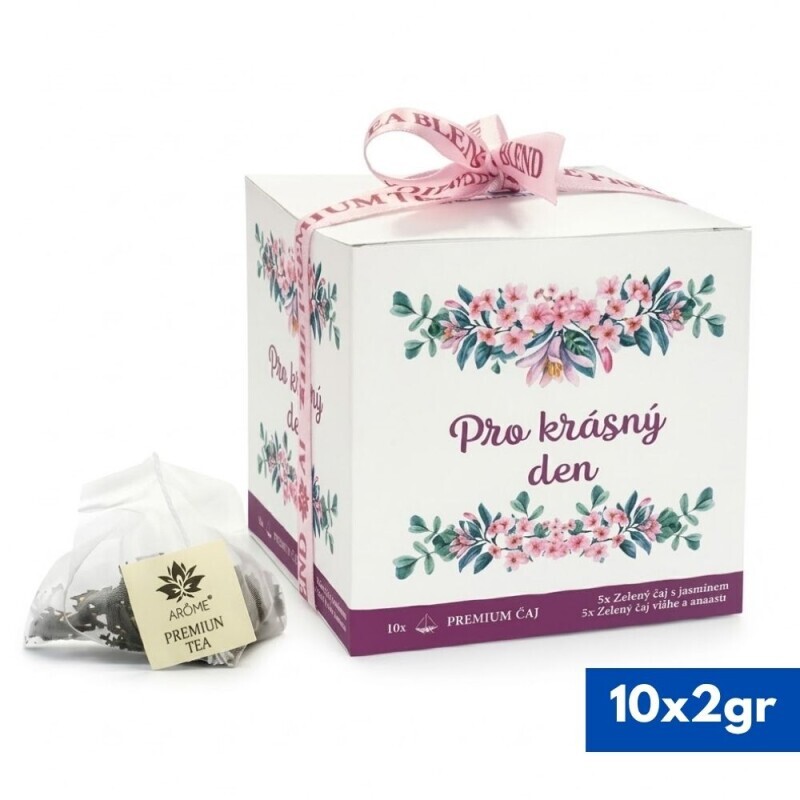 Arome čaj v krabičce 10*2g Jasmín, Růží a masalou (48/krt)