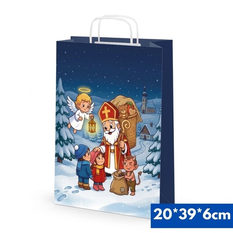 MFP Sáček 20*39*6cm Papír Mikuláš (50/krt)