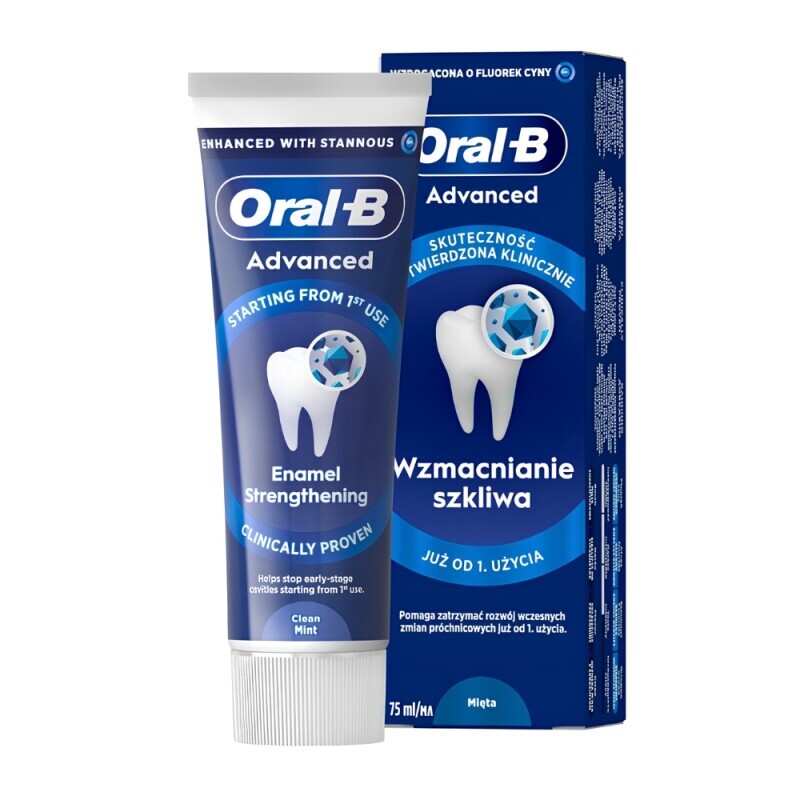 Oral-B 125ml ZP N Adv Regenerates Enamel Mint (12/krt)