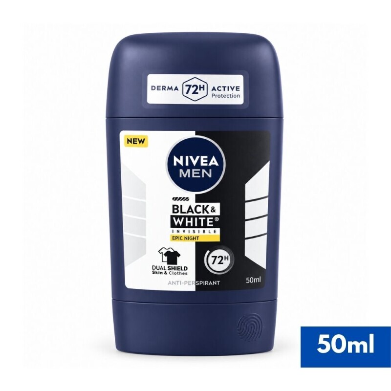 Nivea 50ml Stick N M B&W Invis Epic Night (15/krt)