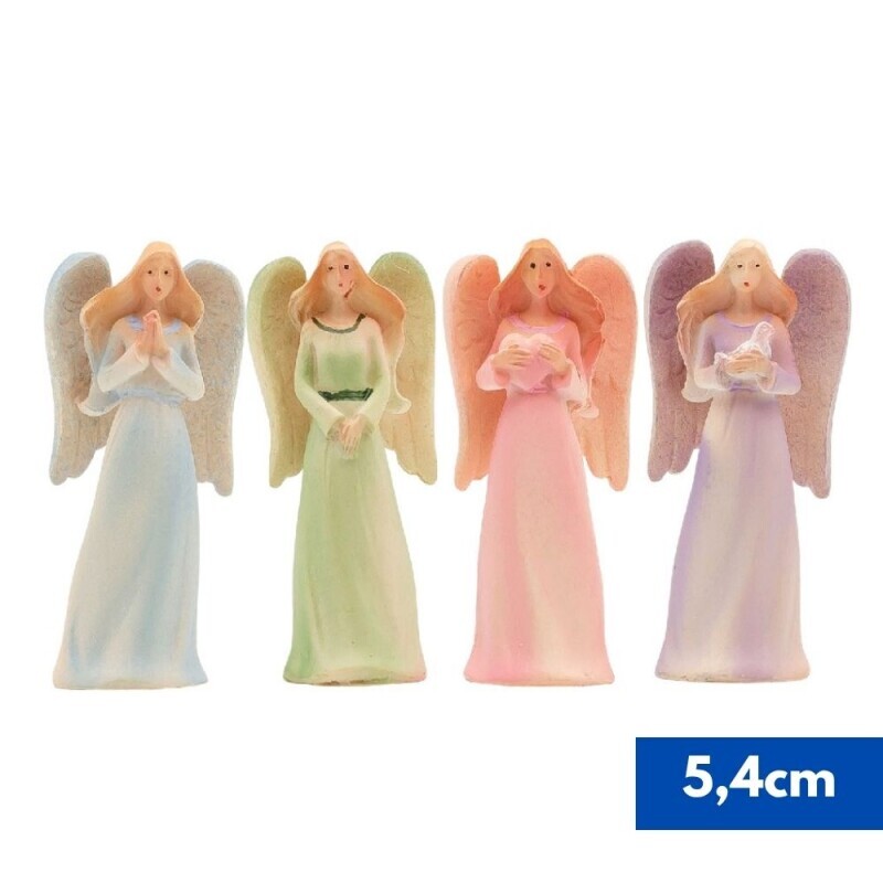 Dekorace Anděl 5.4cm Mix (72/krt)