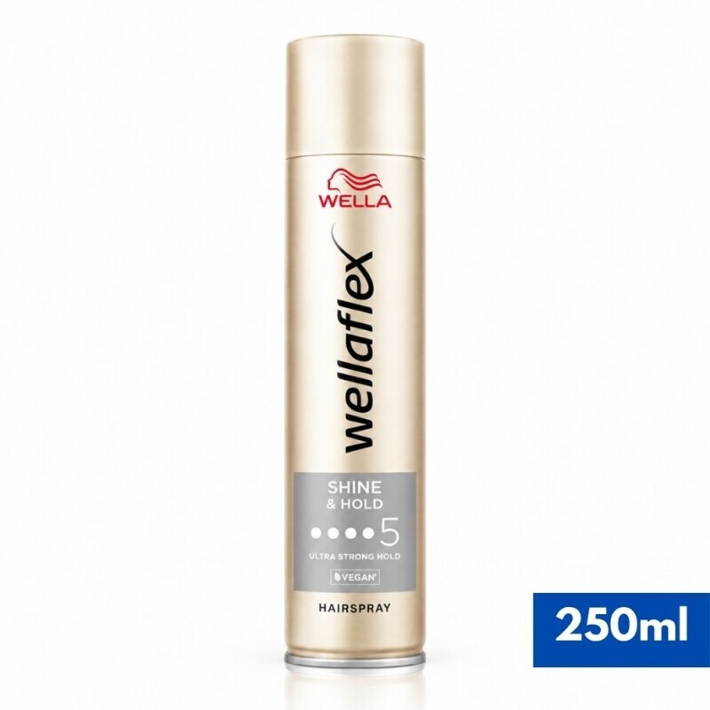 Wellaflex 250ml Lak na vlasy N Shine&Hold Ultra 5(6/krt)