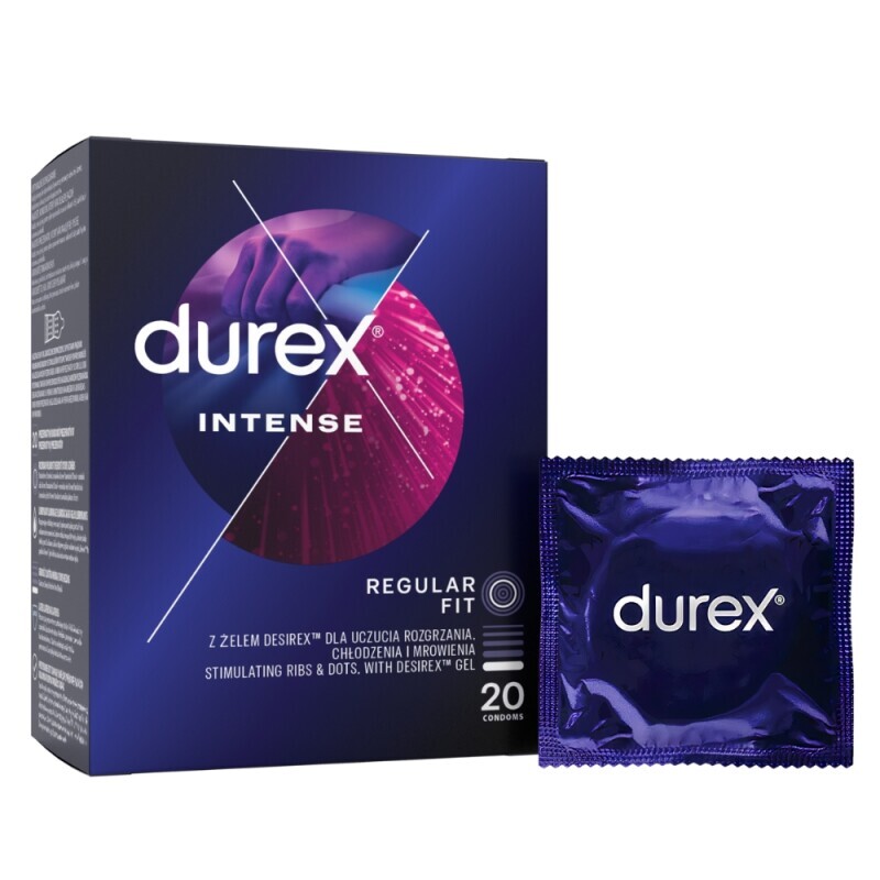 Durex Kondom 20ks Intense (6/bal)
