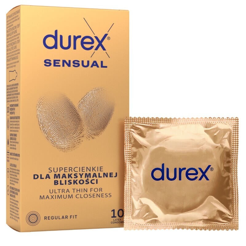 Durex Kondom 10ks Sensual (6/bal)