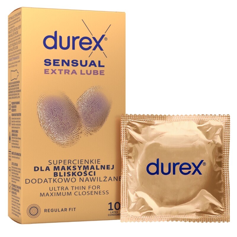 Durex Kondom 10ks Sensual Extra Lube (24/bal 288/krt)