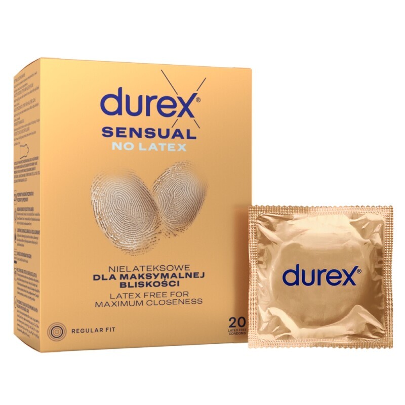 Durex Kondom 20ks Sensual No Latex (6/bal)