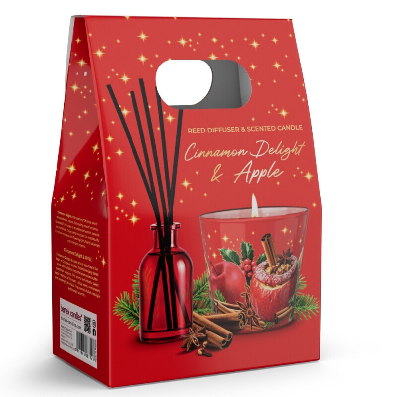 Bartek Dár.sada 115g Svíčka+50ml Vonné tyčinky Apple (6/krt)