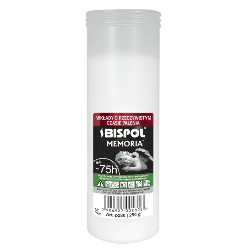 Bispol Svíčka hřbitovní náplň P280/75h(20/krt)
