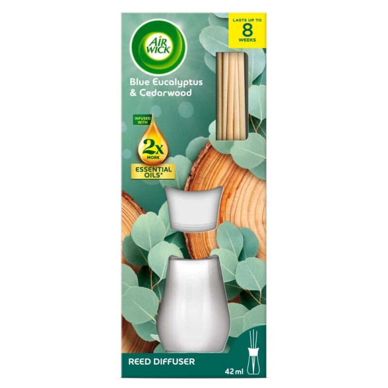 Airwick tyčinky 42ml Eukalyptus a cedrové dřevo (5/krt)
