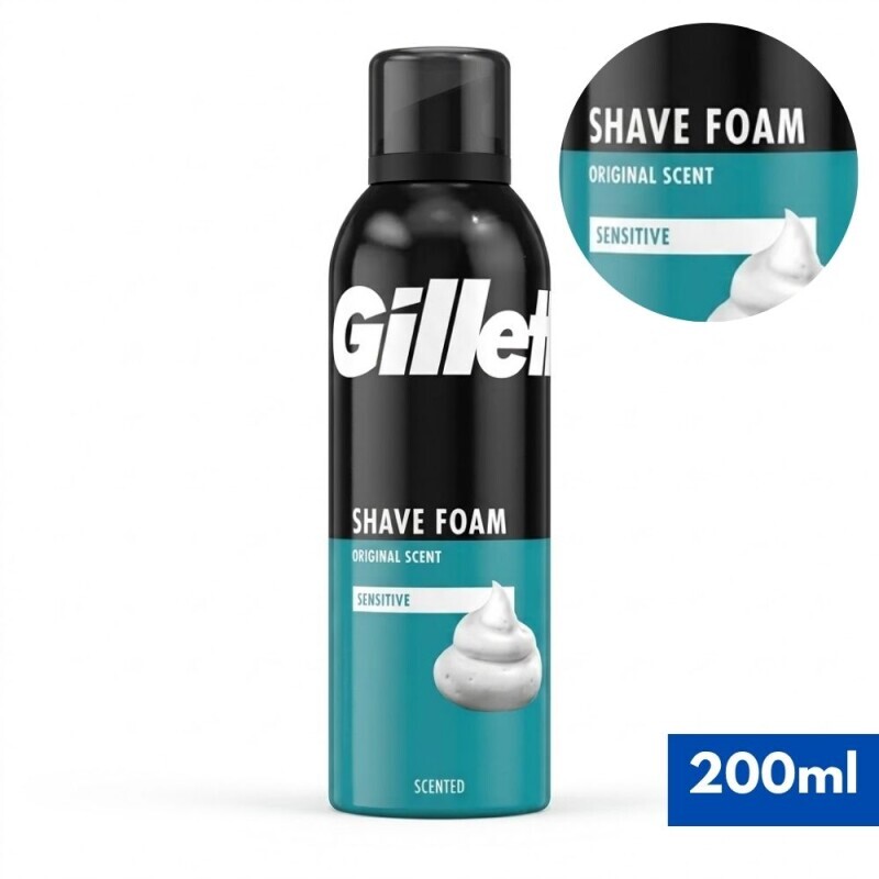 Gillette 200ml Pěna na holení Sesitive (6/bal)