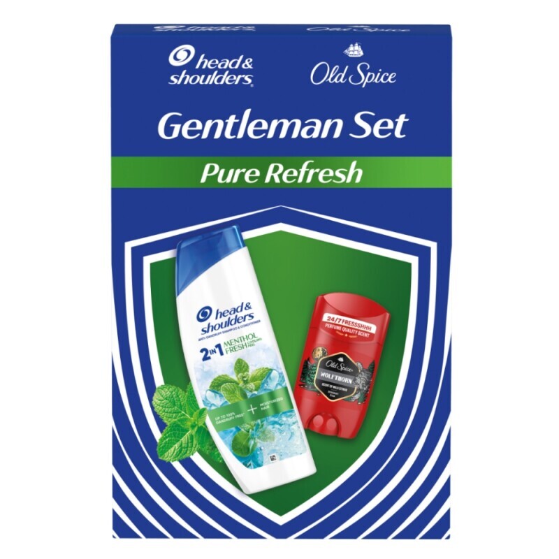 H&S+Old Spice Dár.sada M 400ml SHP+50ml Stick Wolfthorn (8/krt)
