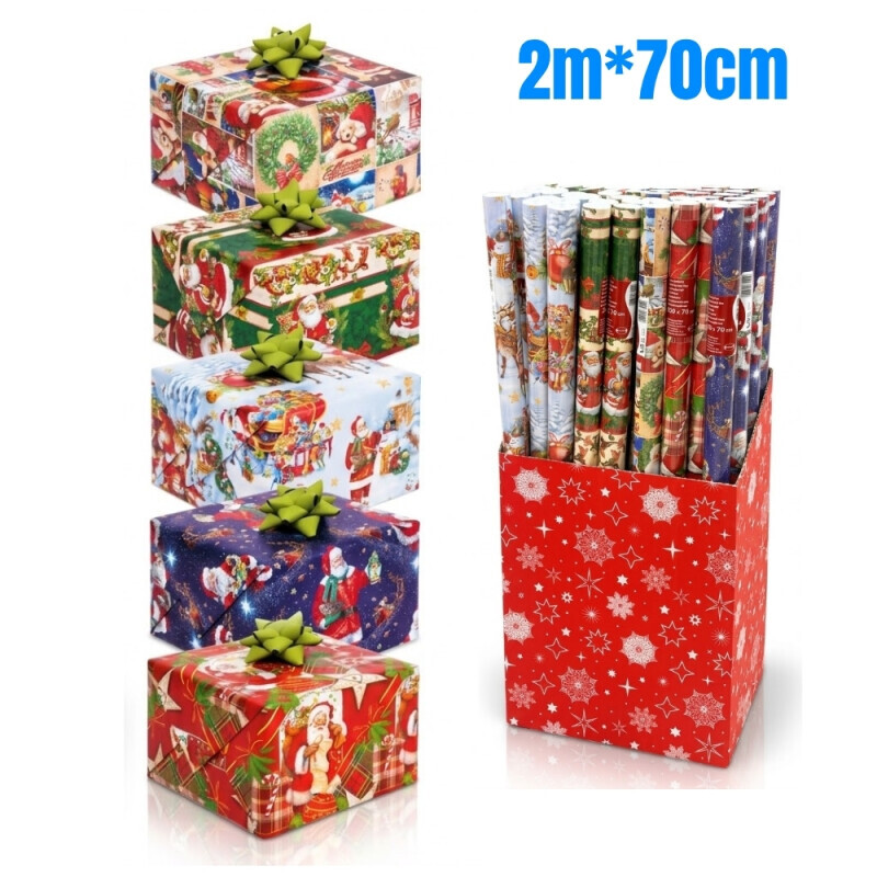 Pol-Mak Balící papír 2m*70cm Vánoční P2 16 (50/krt)