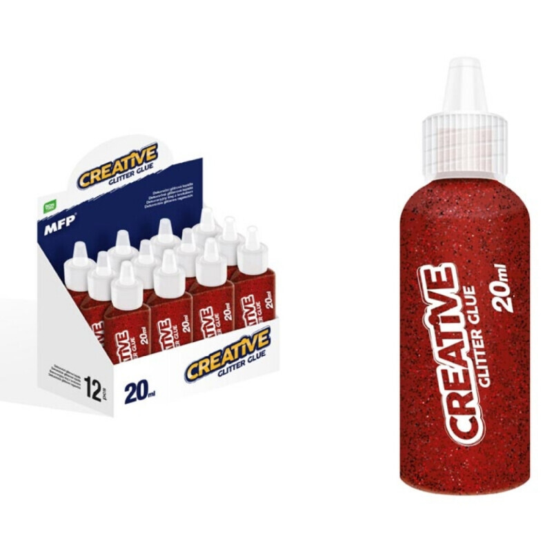 MFP Lepidlo 20ml Glitrové červené (12/krt)
